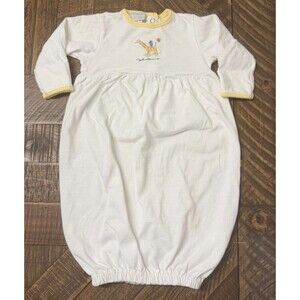 Vintage 1999 Carter's Baby Layette 0-3 Month John Lennon Sleep Gown Giraffe Bird
